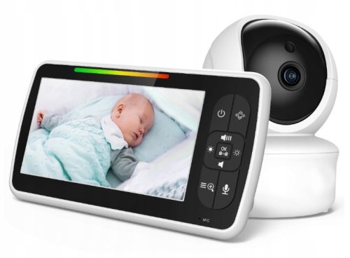 Elektronička Nadzorna Kamera za Bebe sa Rotirajućom Kamerom i Monitorom