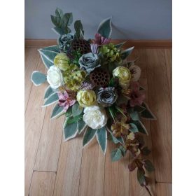 Grobni ukras buketa za groblje s umjetnim cvijećem