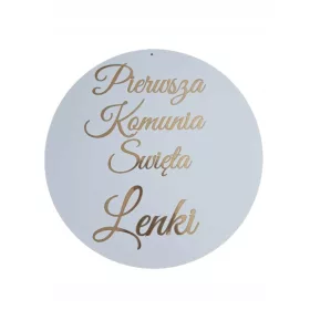   Dekoracija za Prvu Pričest, Krštenje, Rođendan s Imenom 60 cm