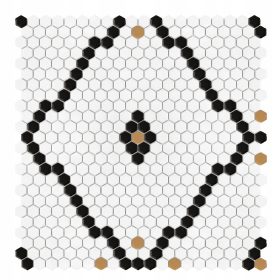 DUNINxHouse Mini Hexagon Rombdance Black mat