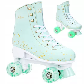 Retro Koturaljke RAVEN Noa Mint LED 35-38 Turquoise, Gold