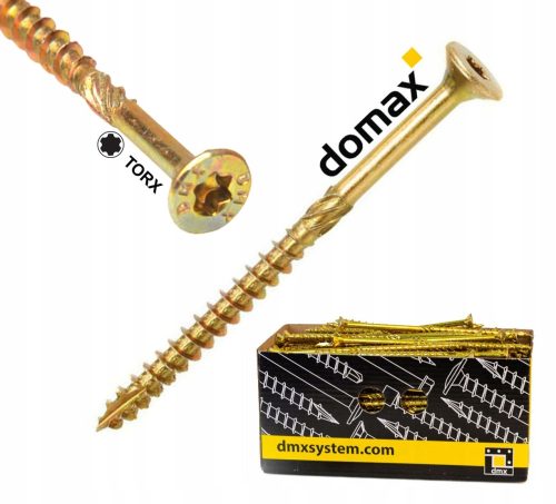 Vijci za drvo Domax STOŽKASTE GLAVE 5x120 mm TORX 100 kom.