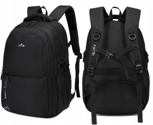CoolPack crni školski ruksak s više pretinaca, Nijanse crvene, Višebojni, 30 l