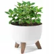  Lamela posuda za cvijeće 24 cm x 24 x 20 cm promjer 24 cm plastična bijela