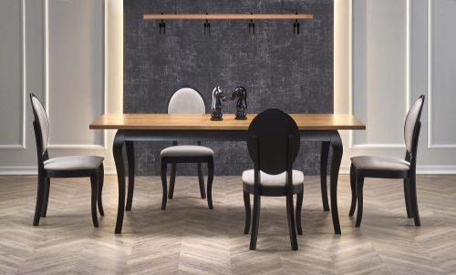 Stol na razvlačenje WINDSOR PROŠIRIVI 160-240x90 HRAST / CRNI
