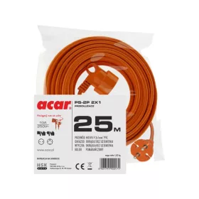  Acar vrtni produžni kabel 25 m, 1 utičnica, narančasta