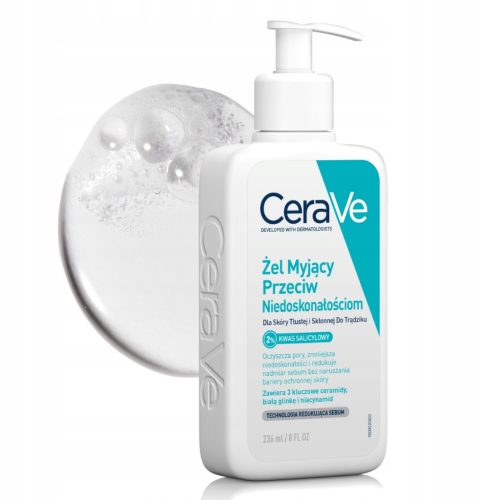 CeraVe Gel za pranje protiv nepravilnosti 236ml - Za masnu i aknama sklonu kožu