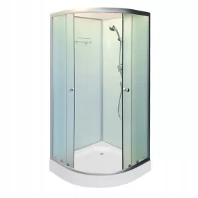   Hydrosan tuš kabina Polukružna tuš kabina WSH305B dvokrilna vrata, klizna 90 x 90 cm