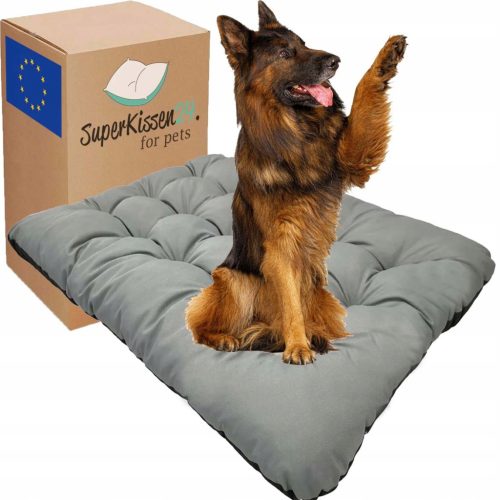 Superkissen24 veliki vodootporni jastuk za pse u sivoj boji 120x80 cm