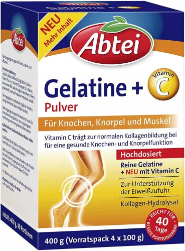 Abtei Gelatine Pulver + Vitamin C - Jednostavan Način za Jačanje Kostiju i Mišića