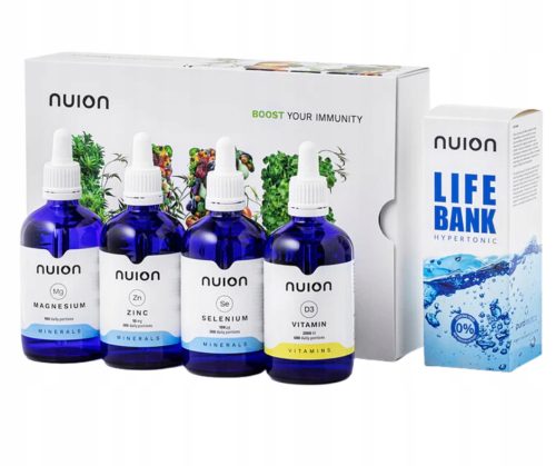NUION LIFE Paket - Magnez, Cink, Selen, Vitamin D3 za Zdravlje i Energiju