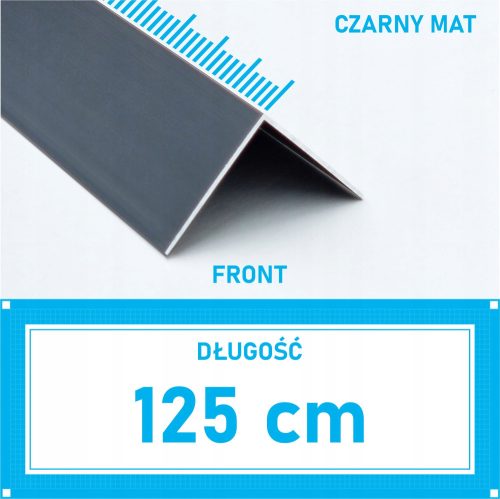 Aluminijasti Profil Kuta Crni 30x30mm Anodiziran 125cm