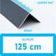Aluminijasti Profil Kuta Crni 30x30mm Anodiziran 125cm