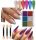 6 X KROMIRANI PUDER ZA NOKTE S LISTIĆIMA HYBRID PALETTE