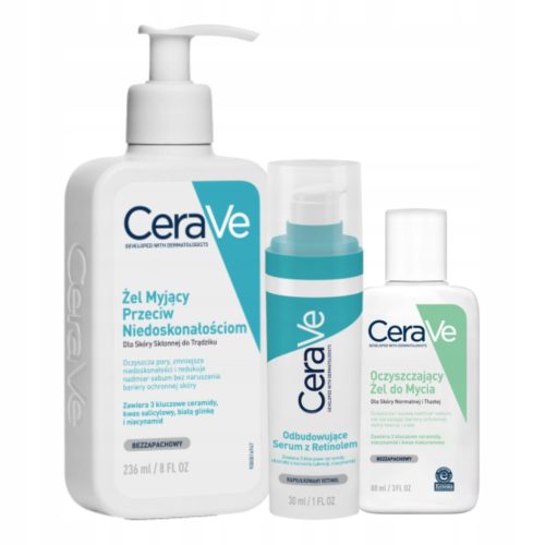 CeraVe Set za Čišćenje i Obnovu Kože s Ceramidima i Retinolom
