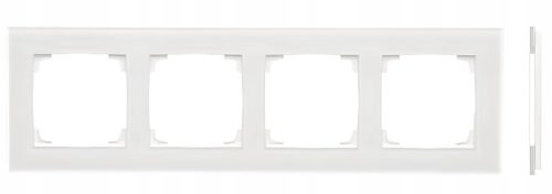 etverostruki stakleni okvir Simon 55 Frozen Glass White Nature