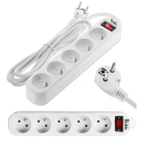 Smartled strip produžni kabel 5 m, 5 kom utičnica, bijeli