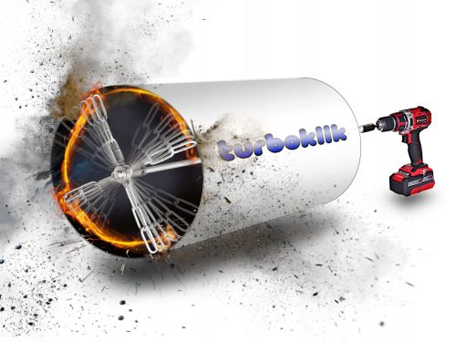Turbo čistač dimnjaka s lancem od 5 m