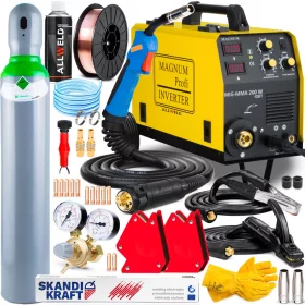   Inverter za zavarivanje Magnum MIG Inverter 200W MMA IGBT ALU 230V 180A KIT