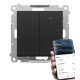 Simon 55 Dimmer LED traka DIMMER W 12-24V WIFI kontrolirana mat crna