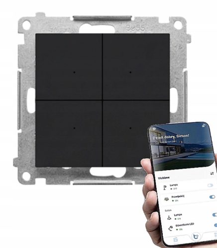 Kontroler Simon 55 GO CONTROL WIFI crni MAT
