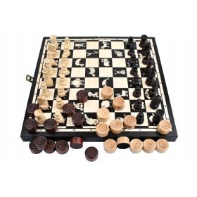  DRVENE dječje figure za šah 26 cm ŽIVOTINJE