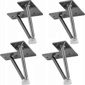  Stilista M86314 noge za namještaj 12x10 cm metalne 4 kom.