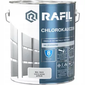   RAFIL Klorirana emajl boje za metal, 10 l, sive i srebrne nijanse, sjajni premaz