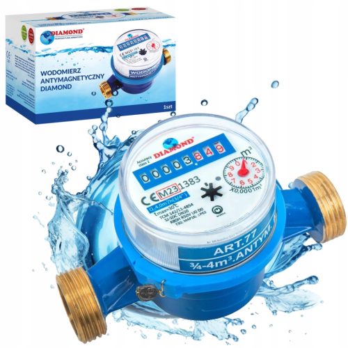 VODOMJER DIJAMANTNI ANTIMAGNETSKI DN20 3/4" 4.0m3/h