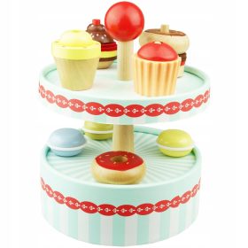 Dječja drvena stalak za kolače, slatkiše i muffine