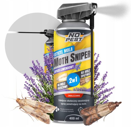 Sredstvo protiv insekata - Raspršivač, aerosol protiv komaraca, moljaca, muha, osa No-Pest 400 ml