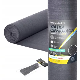   Mreža - MREŽICA ZA SJENJENJE 90% GRAFIT POKROV ZA OGRADU 1,8x25 UV