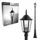 Lampa za vrt sa LED svjetlom E27 Victoria stojeća 237,5cm crna