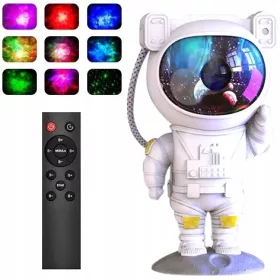 PROJEKTOR ASTRONAUT LED SVJETILJKA ZA NOĆ + DALJINSKI