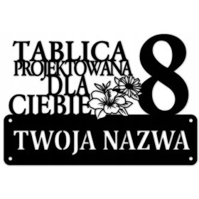 Laser-ART kućni broj 45 x 45 cm