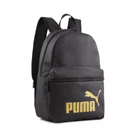 Puma Phase školski ruksak crne boje s pozlaćenim detaljima