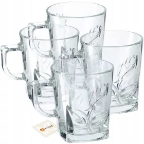   KADAX Elegancija 260 ml Čaše za kavu i čaj, Set od 4 komada