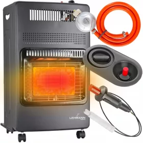 Grijalica na plin Lehmann Leon 4200 W crna 420 x 730 mm