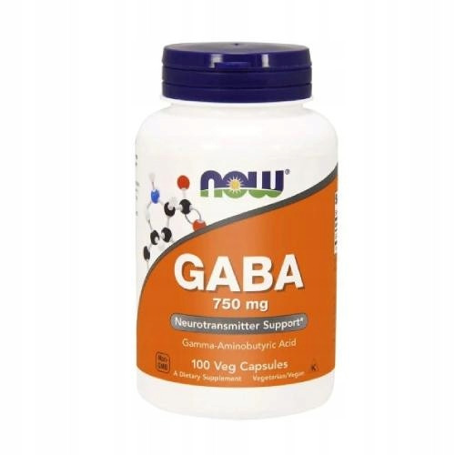 Now Foods GABA 750mg 100 kapsula