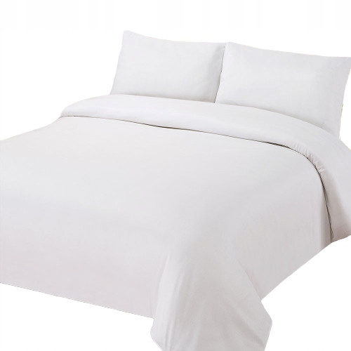 BIJELA HOTELSKA POSTELJINA DOM 140x200 OD GLATKOG PAMUKA