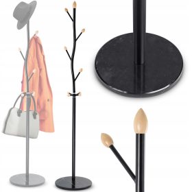 Stalak za odjeću od crnog mramora Massido