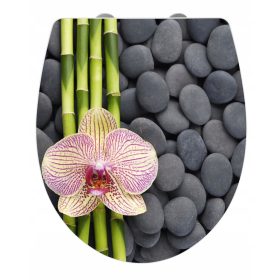   WC daska SPA WENKO u tonovima sive i srebrne, višebojni duroplast