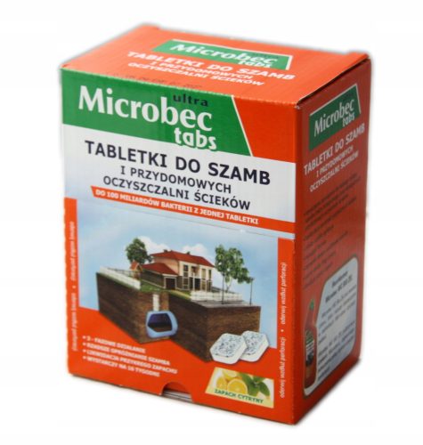 Microbec ULTRA tablete za septičke jame, 16 komada - miris limuna
