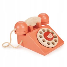 Mentari: drveni retro fiksni telefon za djecu