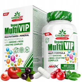   Kompleks Wegańskich Witamin i Minerałów Amix Vegan MultiVIP - Wysoka Biodostępność