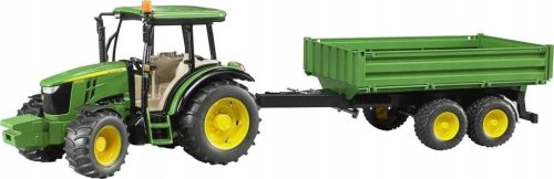 Traktor John Deere 5115M s prikolicom Bruder 02108