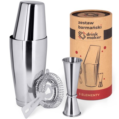 Zestaw za koktele Shaker Tin-Tin Jigger
