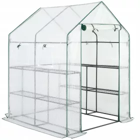  Vrhunski staklenik za vrt - Gardebruk staklenik 1,43 x 1,43 m x 195 cm