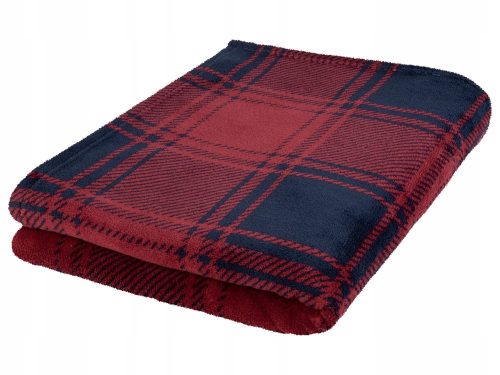 LIVARNO HOME Deluxe Poliesterska Deka 150 cm x 200 cm - Crna sa Nijansama Crvene
