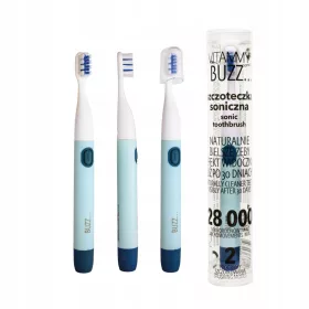    VITAMMY BUZZ MINT-LEMON Univerzalna sonična četkica za zube s 28.000 mikropokreta, 2 programa četkanja